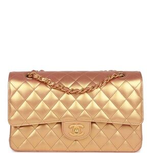 ISO Chanel 23c metallic gold flap